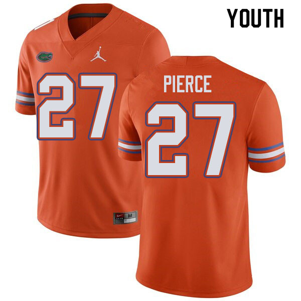 Jordan Brand Youth #27 Dameon Pierce Florida Gators College Football Jerseys Sale-Orange